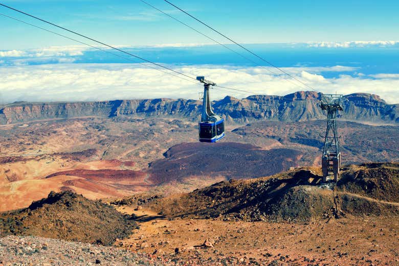 The sea of clouds from the cable car